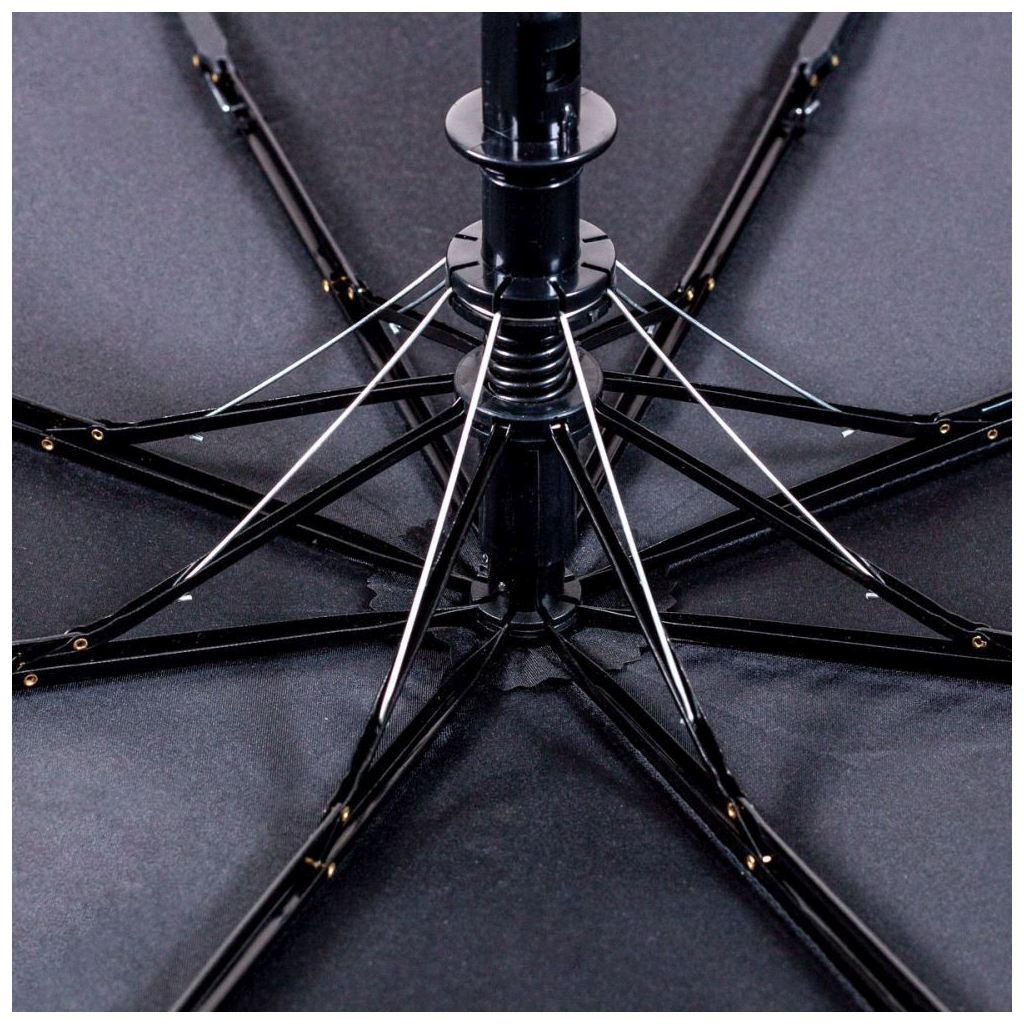 Парасоля Bergamo Sky Напівавтомат Чорно-помаранчева (7040010) - зображення 5