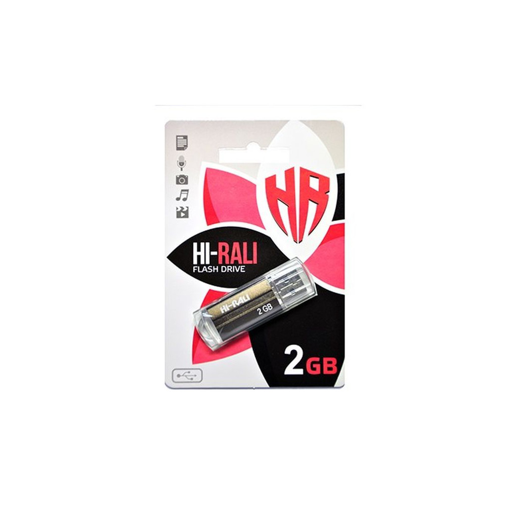 USB флеш накопичувач Hi-Rali 2GB Corsair Series Bronze USB 2.0 (HI-2GBCORBR) - зображення 2
