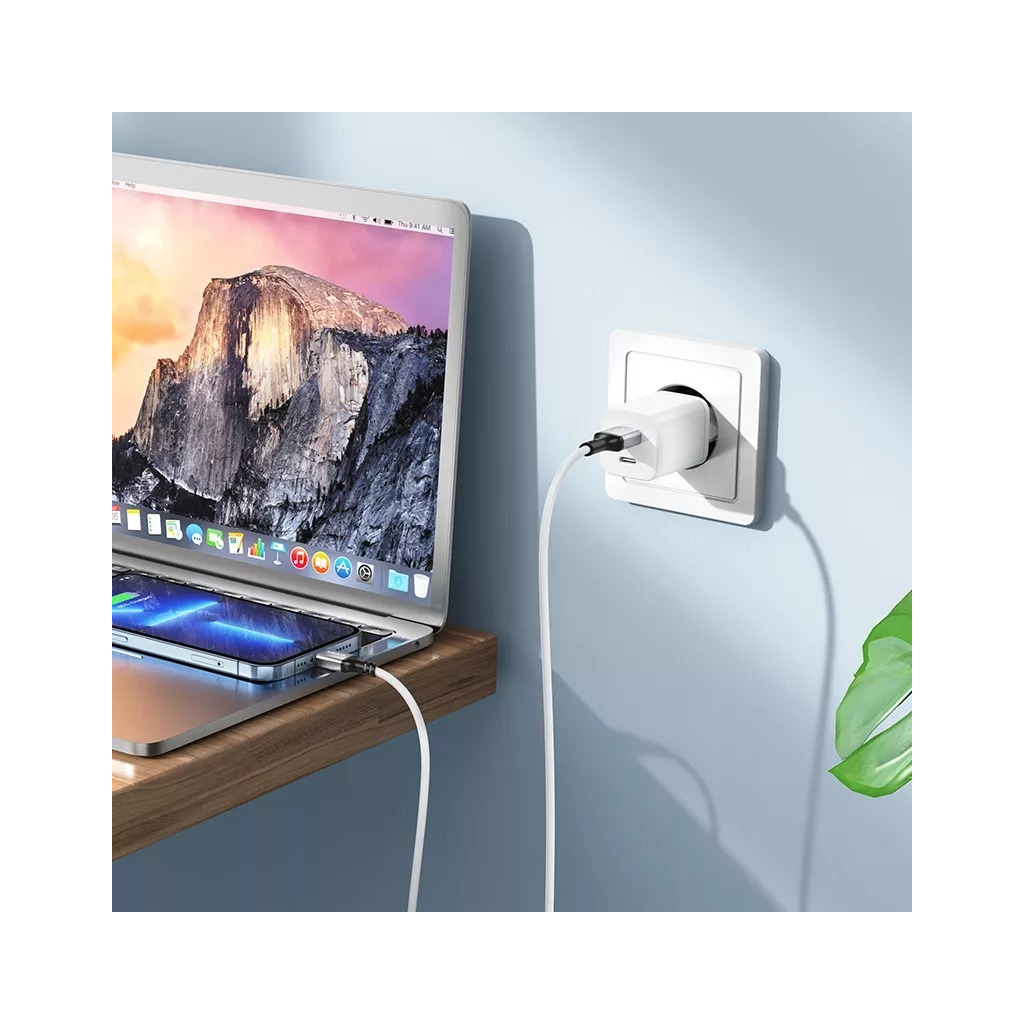 Дата кабель USB 2.0 AM to Lightning silicone BX83 white BOROFONE (6974443386363) - зображення 4