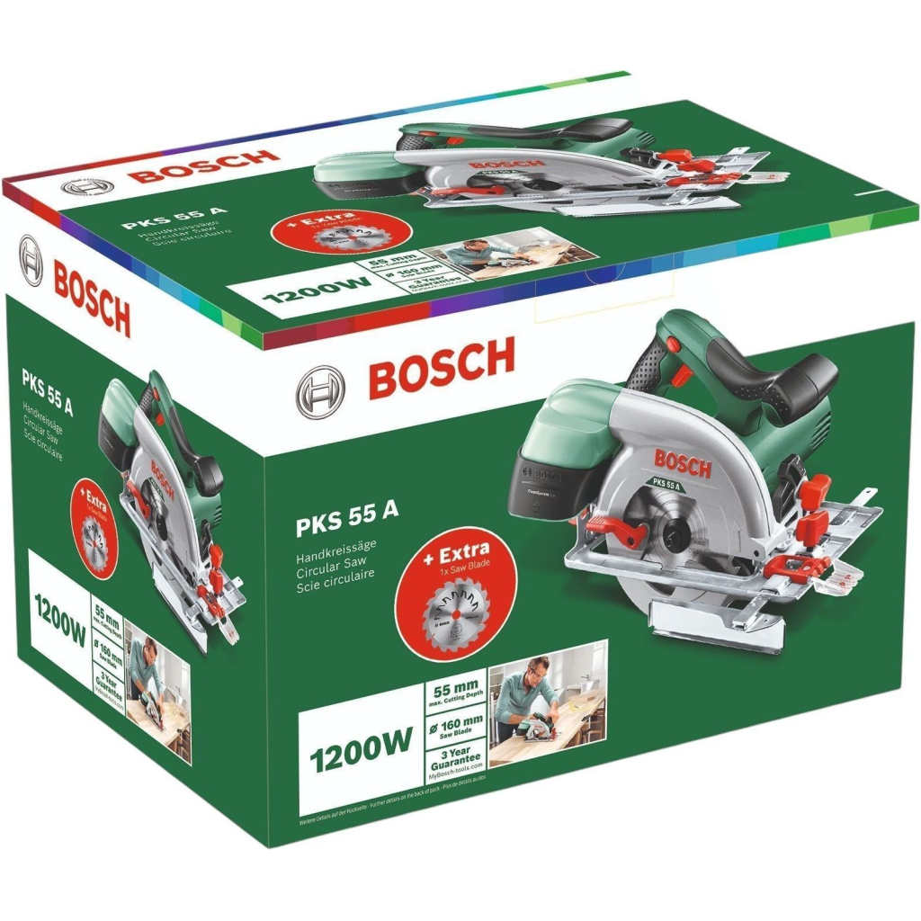 Дискова пила Bosch KS 55 A 1200Вт, 160мм, 3.9кг (0.603.501.002) - изображение 3