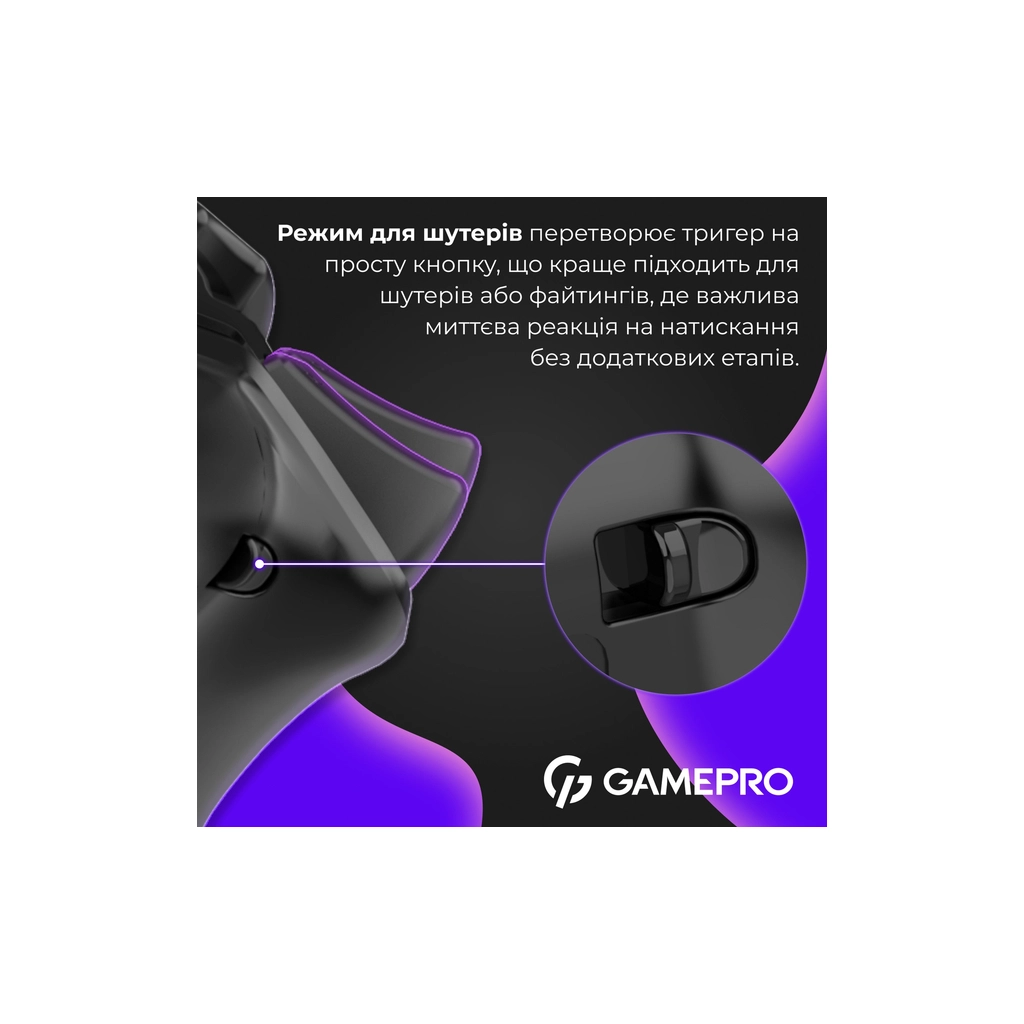 Геймпад GamePro GPX13B 2.4G/BT 5.1/USB/PC/iOS/Android RGB Black (GPX13B) - изображение 6