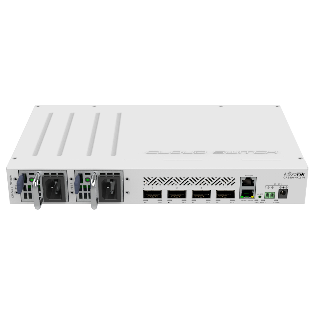 Комутатор мережевий Mikrotik CRS504-4XQ-IN - зображення 1