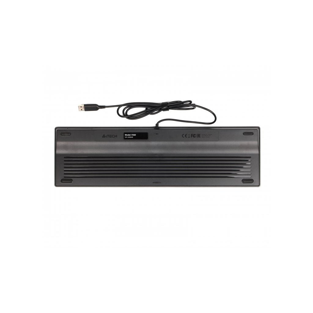 Клавіатура A4Tech FX60 USB Grey White backlit - зображення 6