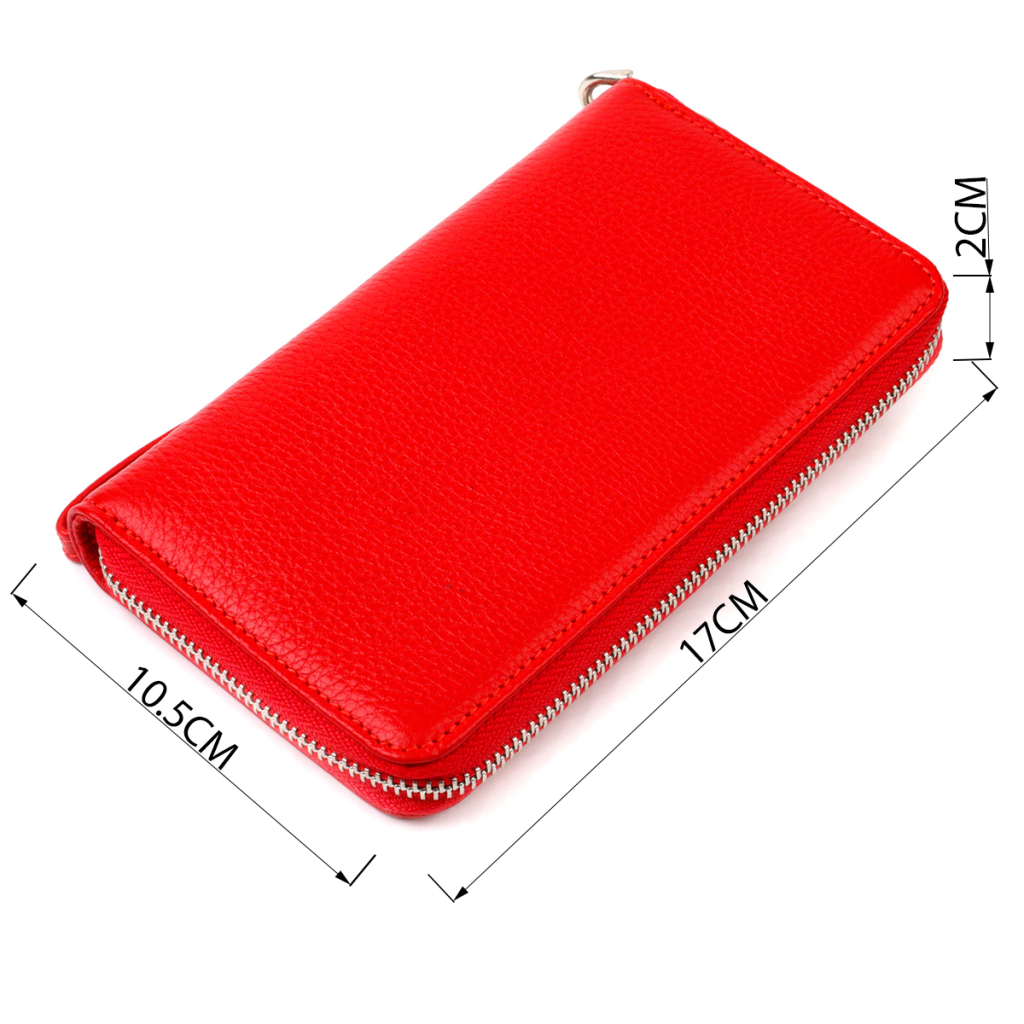 Гаманець Canpellini З натуральної шкіри Червоний (21619) - зображення 3