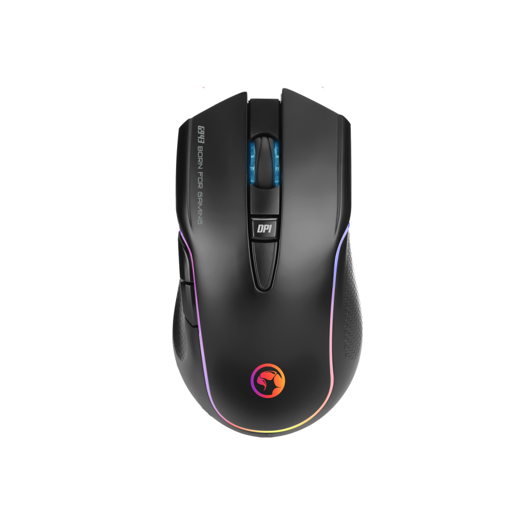 Мишка Marvo G943 RGB-LED USB Black - зображення 1
