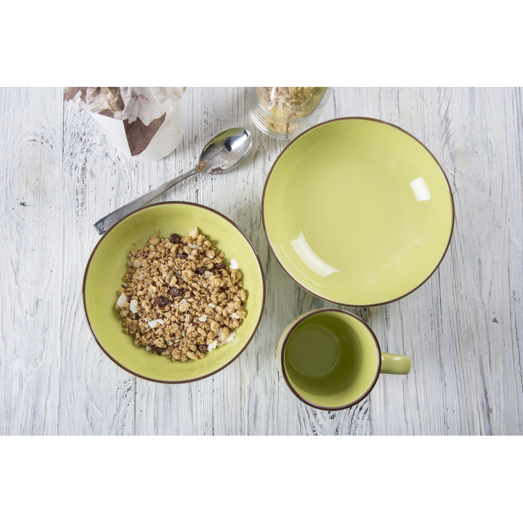 Тарілка Limited Edition Terra 26.7см Обідня Зелена (YF6037-1) - зображення 2