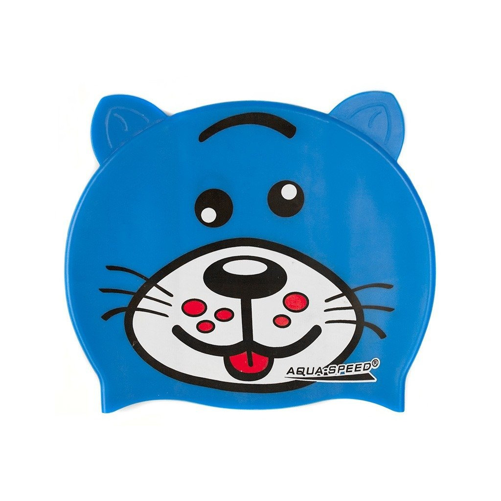 Шапка для плавання Aqua Speed Zoo 115-Dog 5760 синій рекс Діт OSFM (5908217657602) - зображення 1