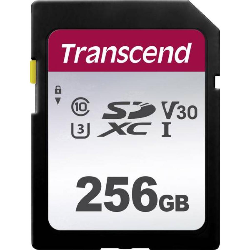 Карта пам'яті Transcend 256GB SDXC class 10 UHS-I (TS256GSDC300S) - зображення 1