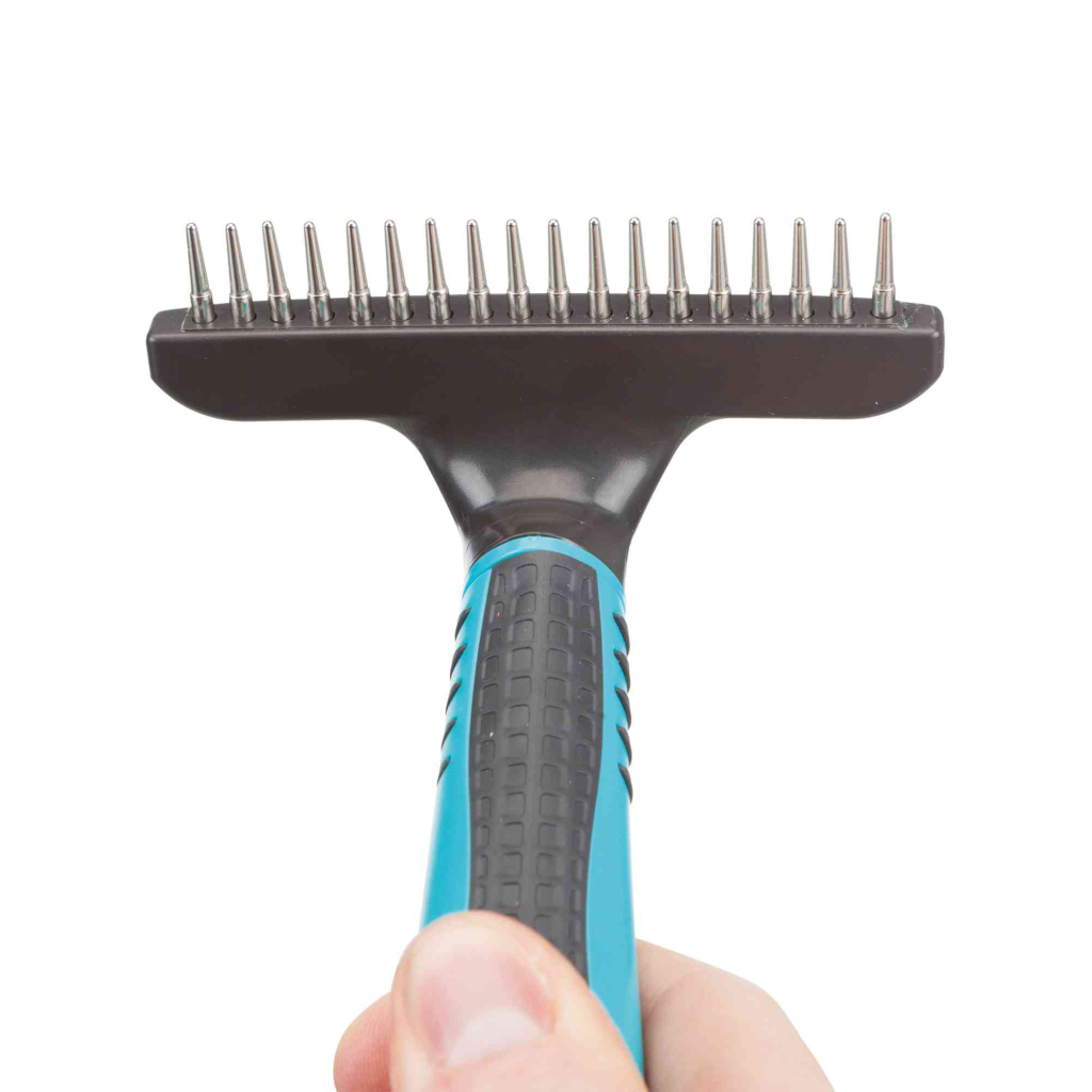 Гребінець для тварин Trixie з коротким зубом 10х15 см (4011905237923) - изображение 3