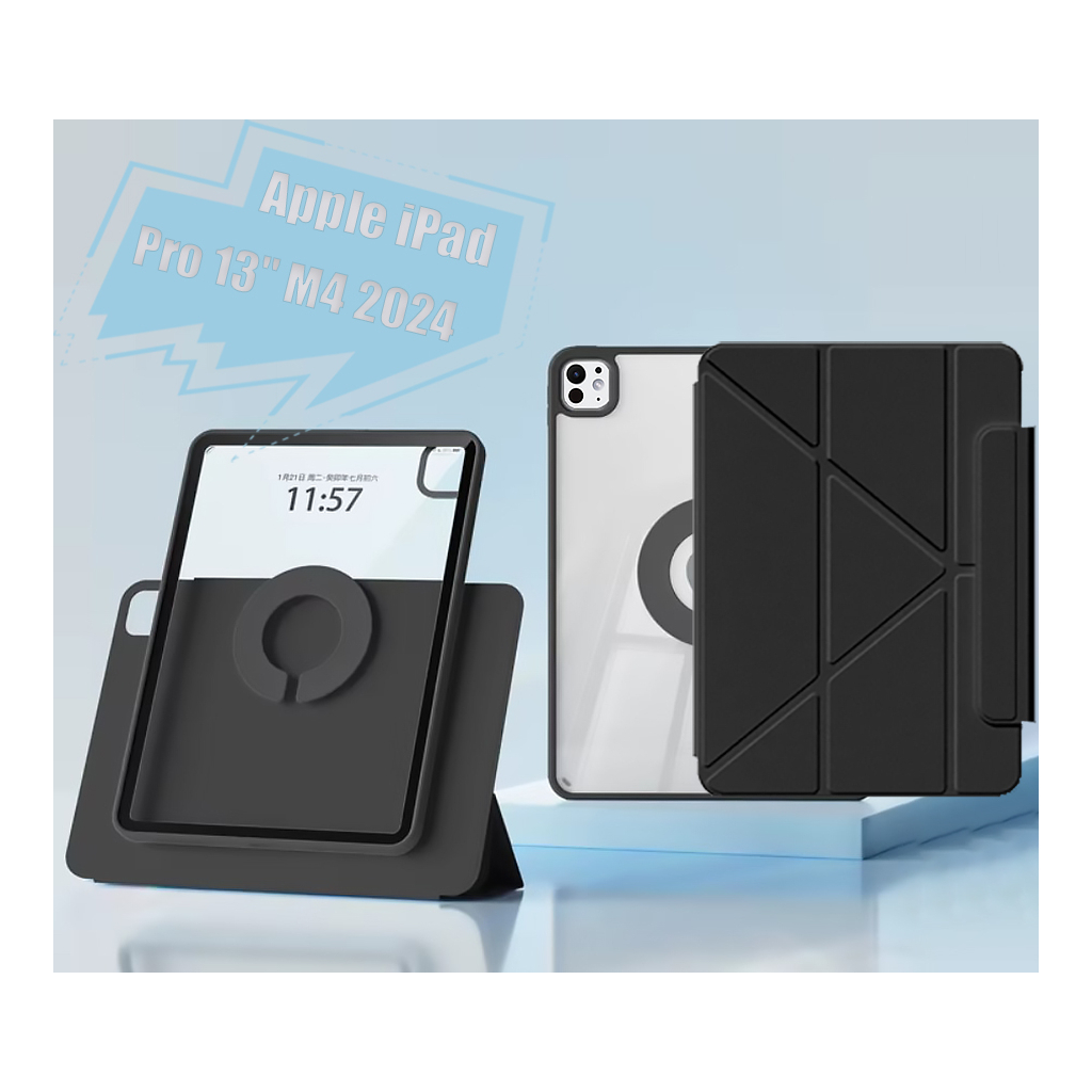 Чохол до планшета BeCover Ultra Slim Origami Flex Apple iPad Pro 13" M4 2024 Black (712978) - зображення 7
