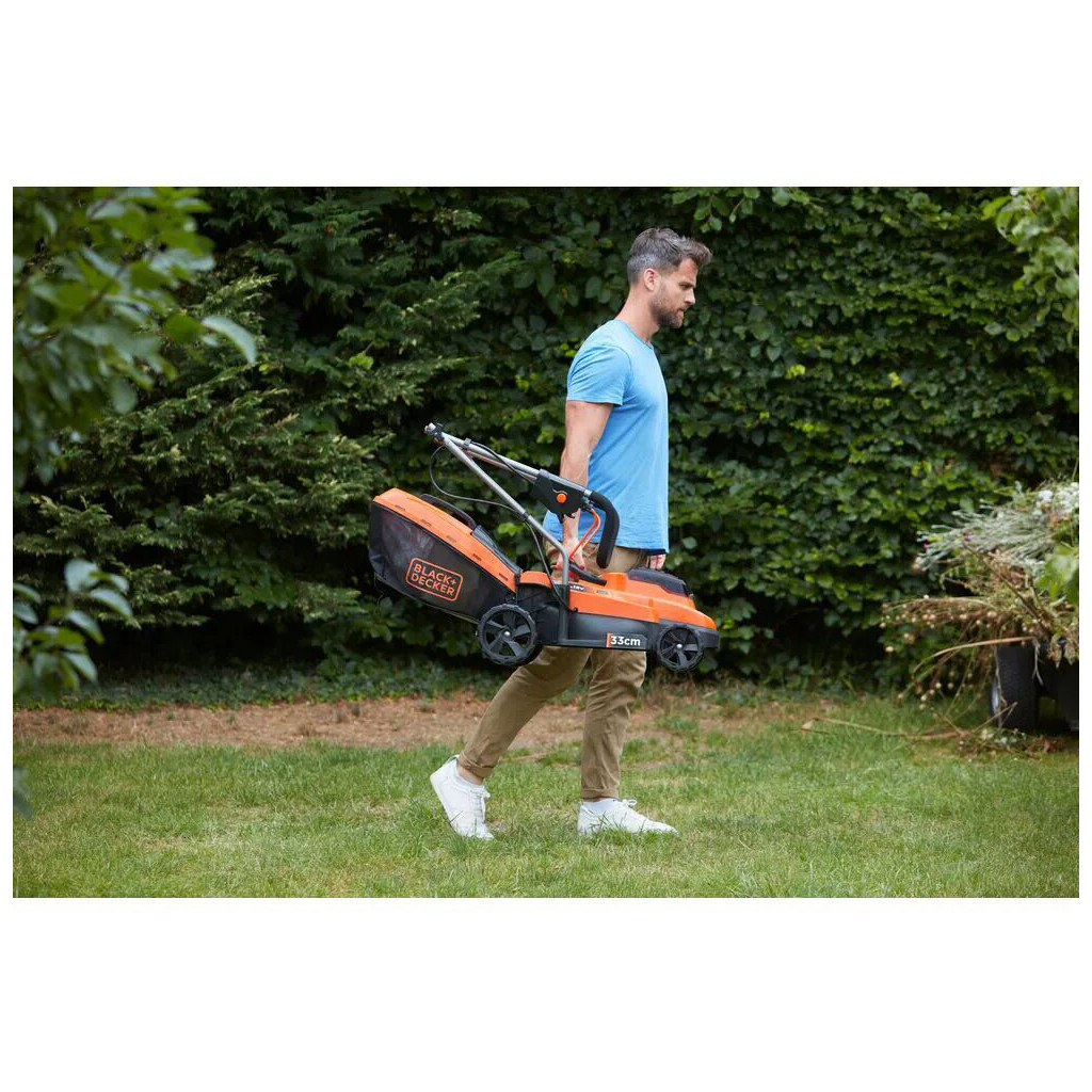 Газонокосарка Black&Decker акумуляторна 18 В, 4.0 Ач, 32 см, 2 АКБ та ЗП (BCMW33184L2) - изображение 12