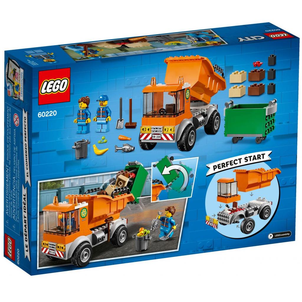 Конструктор LEGO City Сміттєвоз 90 деталей (60220) - зображення 6