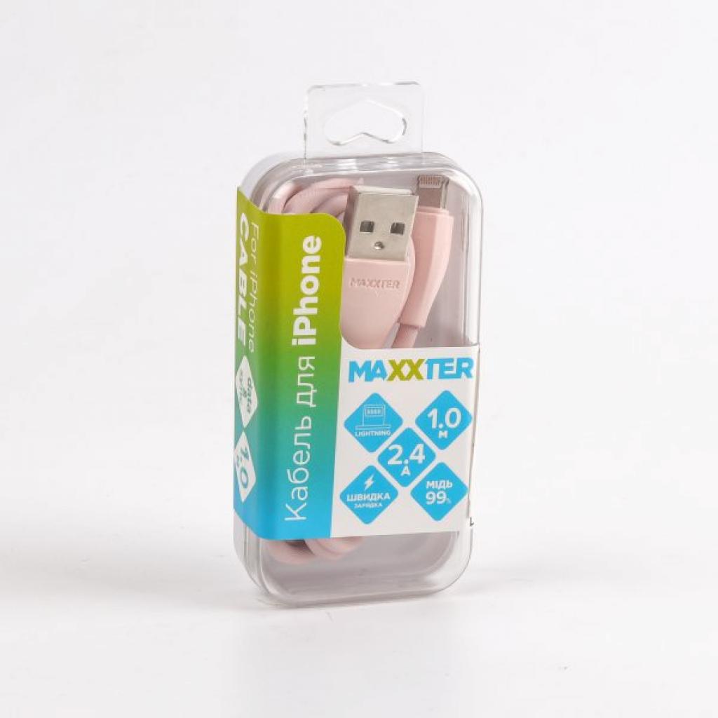 Дата кабель USB 2.0 AM to Lightning 1.0m Maxxter (UB-L-USB-01GP) - зображення 4