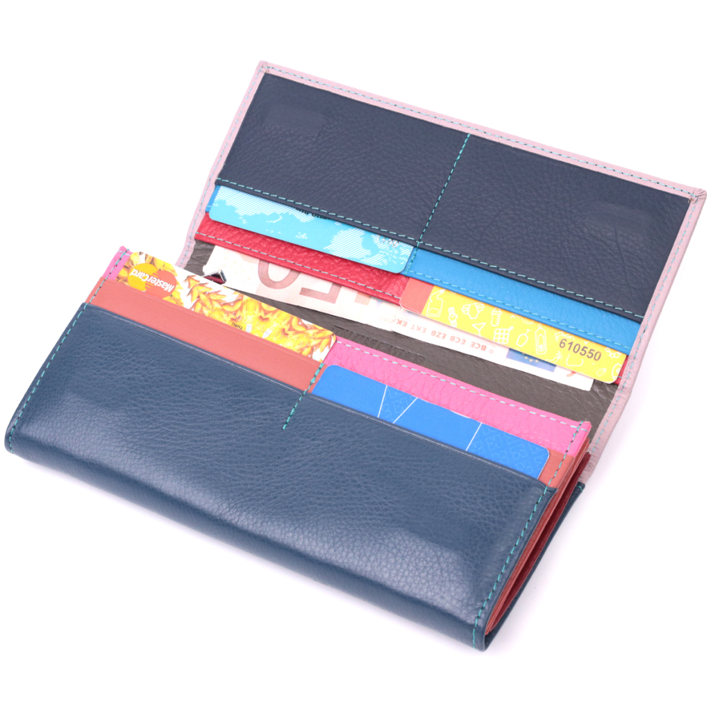 Гаманець ST Leather З натуральної шкіри Різнобарвний (22521) - зображення 5