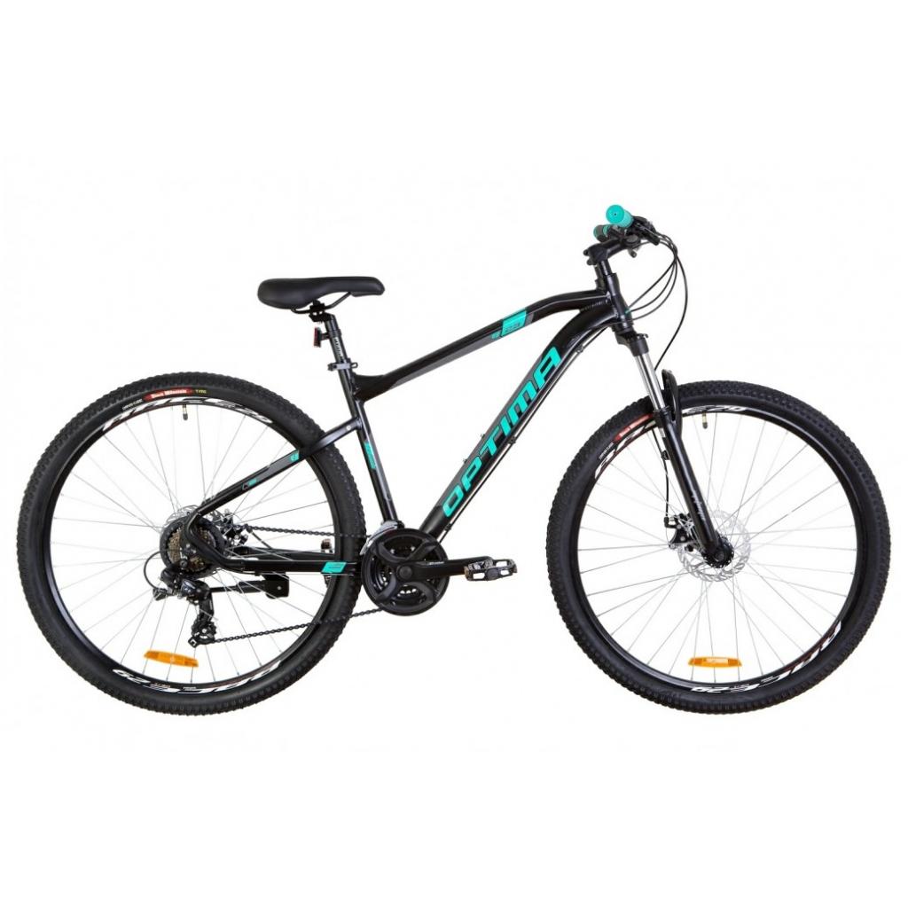 Велосипед Optimabikes 29" F-1 AM HDD рама-18" 2019 чорно-бірюзовий (OPS-OP-29-078) - изображение 1