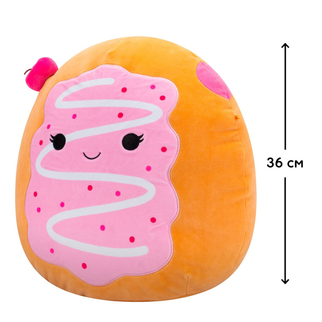 М'яка іграшка Squishmallows Вишневий пончик Перл 36 см (SQCR06742) - зображення 2