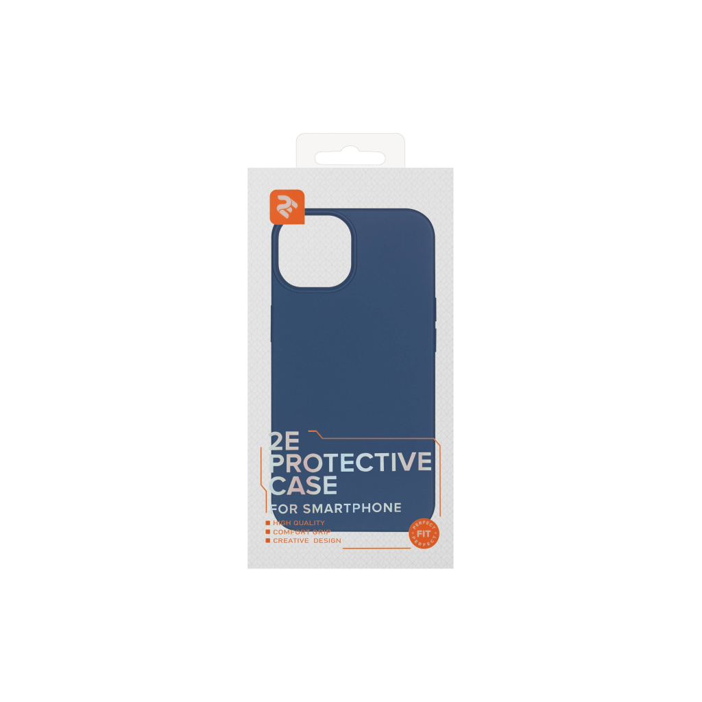 Чохол до мобільного телефона 2E Apple iPhone 14, Liquid Silicone, Cobalt Blue (2E-IPH-14-OCLS-CB) - зображення 3