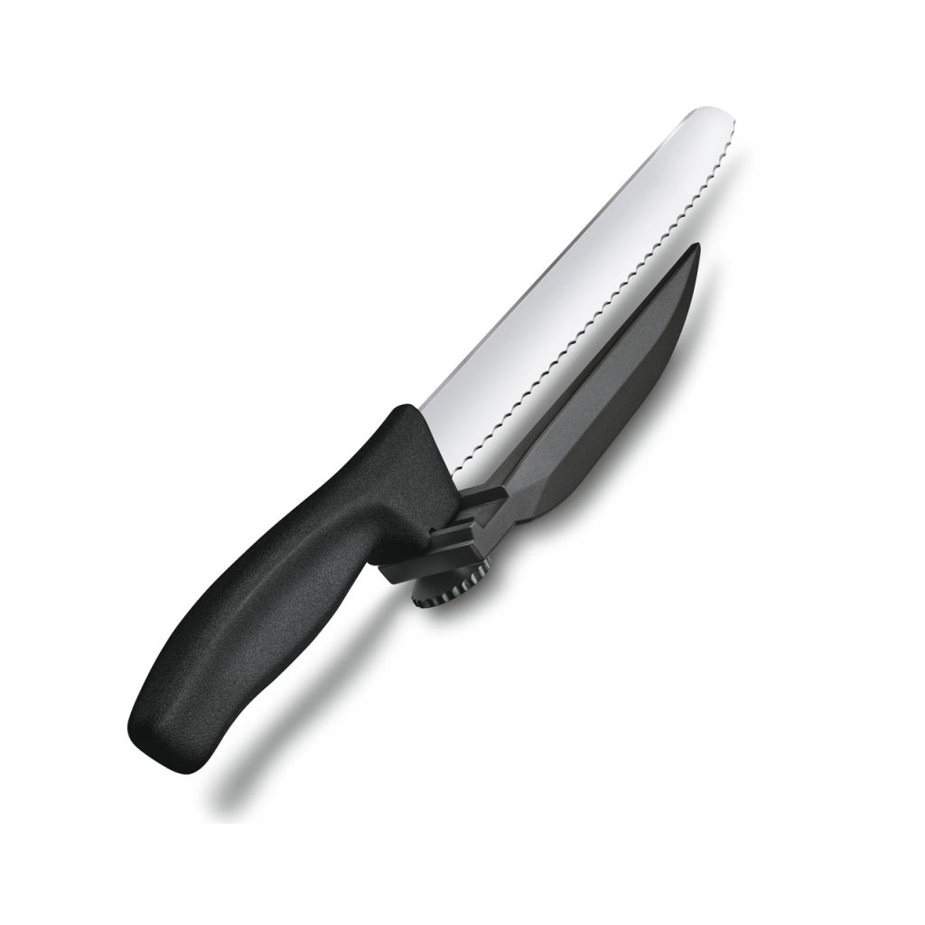 Кухонний ніж Victorinox SwissClassic DUX 21 см Serrated Black (6.8663.21) - зображення 3