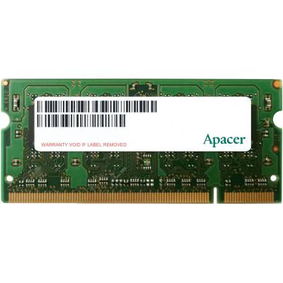 Модуль пам'яті для ноутбука SoDIMM DDR2 1GB 800 MHz Apacer (AS01GE800C6NBGC) - зображення 1