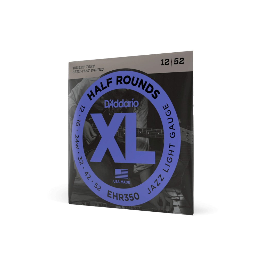 Струни для гітари D'Addario XL Half Rounds Jazz Light (12-52) (EHR350) - зображення 2