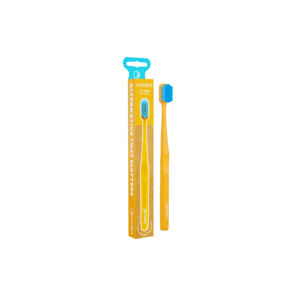 Зубна щітка Nordics 6580 Premium Yellow (3800500324340) - зображення 1