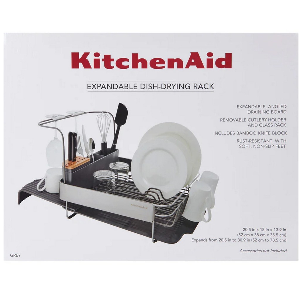 Сушарка для посуду KitchenAid Sinkware 61,5 x 38,5 x 37,5 см сірий (KEG896BXCGA) - зображення 11