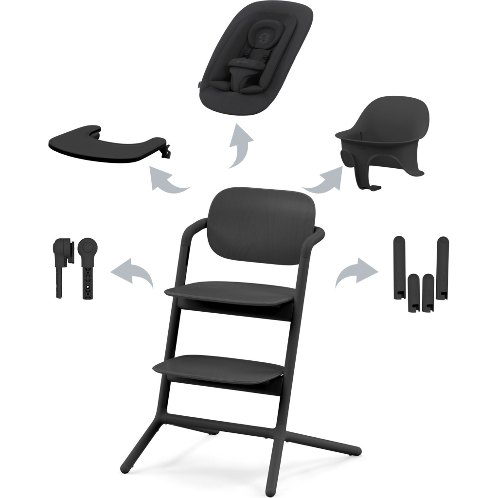 Стілець для годування Cybex Lemo 4в1 Stunning Black (521003207) - зображення 1