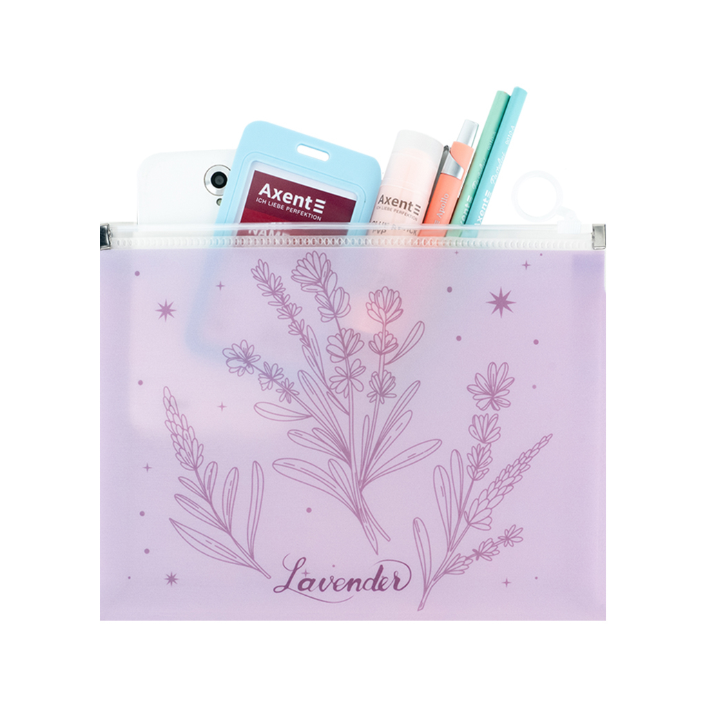Папка на блискавці Axent zip-lock А5 Lavender-2 (1498-37-A) - зображення 3