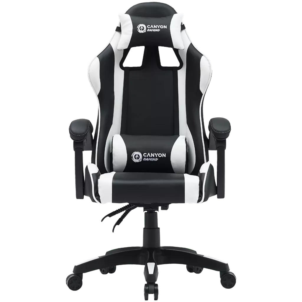Крісло ігрове Canyon Core SGCH2 Black/White (CNE-SGCH2W) - зображення 1