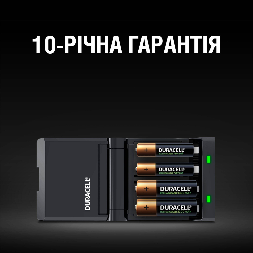 Зарядний пристрій для акумуляторів Duracell CEF27 + 2 rechar AA1300mAh + 2 rechar AAA750mAh (5001374) - изображение 8