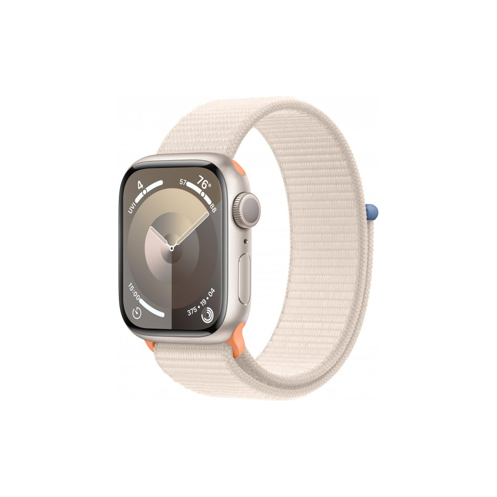 Смарт-годинник Apple Watch Series 9 GPS 41mm Starlight Aluminium Case with Starlight Sport Loop (MR8V3QP/A) - зображення 1