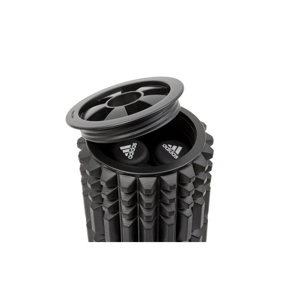 Масажний ролик Adidas Foam Ab Roller ADAC-11405 44 x 12,8 x 12,8 см Чорний (885652018678) - зображення 5