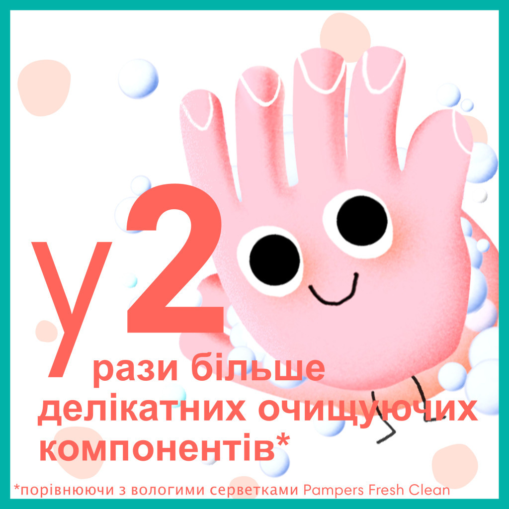 Дитячі вологі серветки Pampers Kids Hygiene On-the-go 15х40 шт (8006540222140) - зображення 7