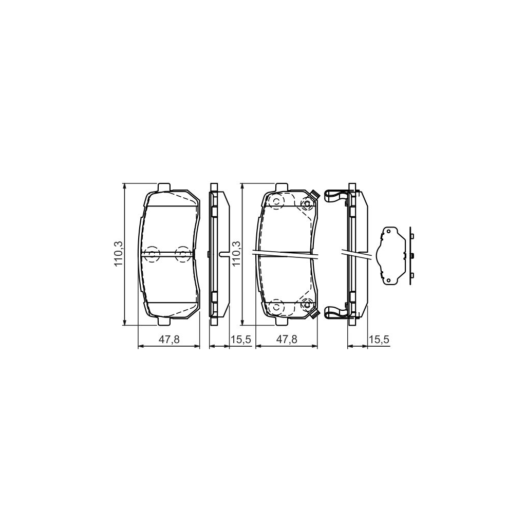 Гальмівні колодки Bosch 0 986 494 327 - зображення 4