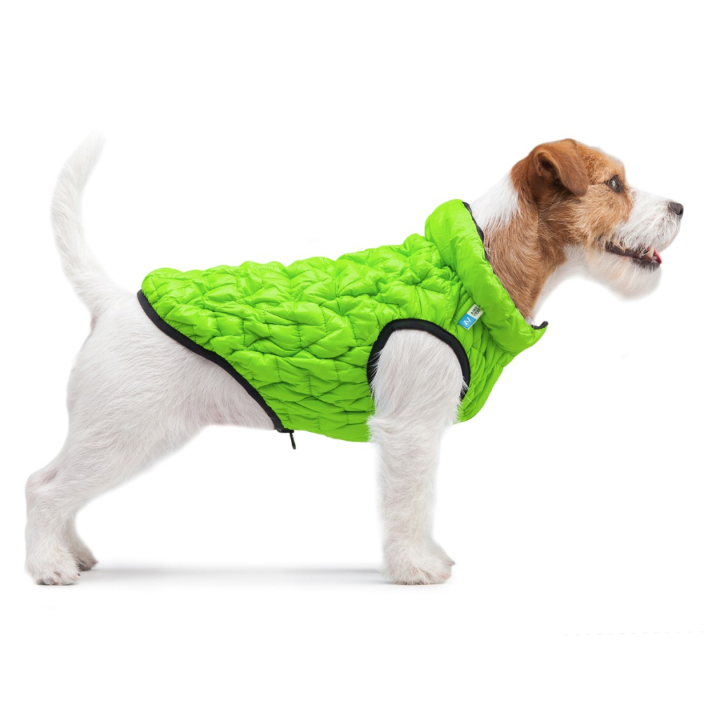 Курточка для тварин Collar AiryVest UNI двостороння M 43 салатово-чорна (2543) - зображення 6