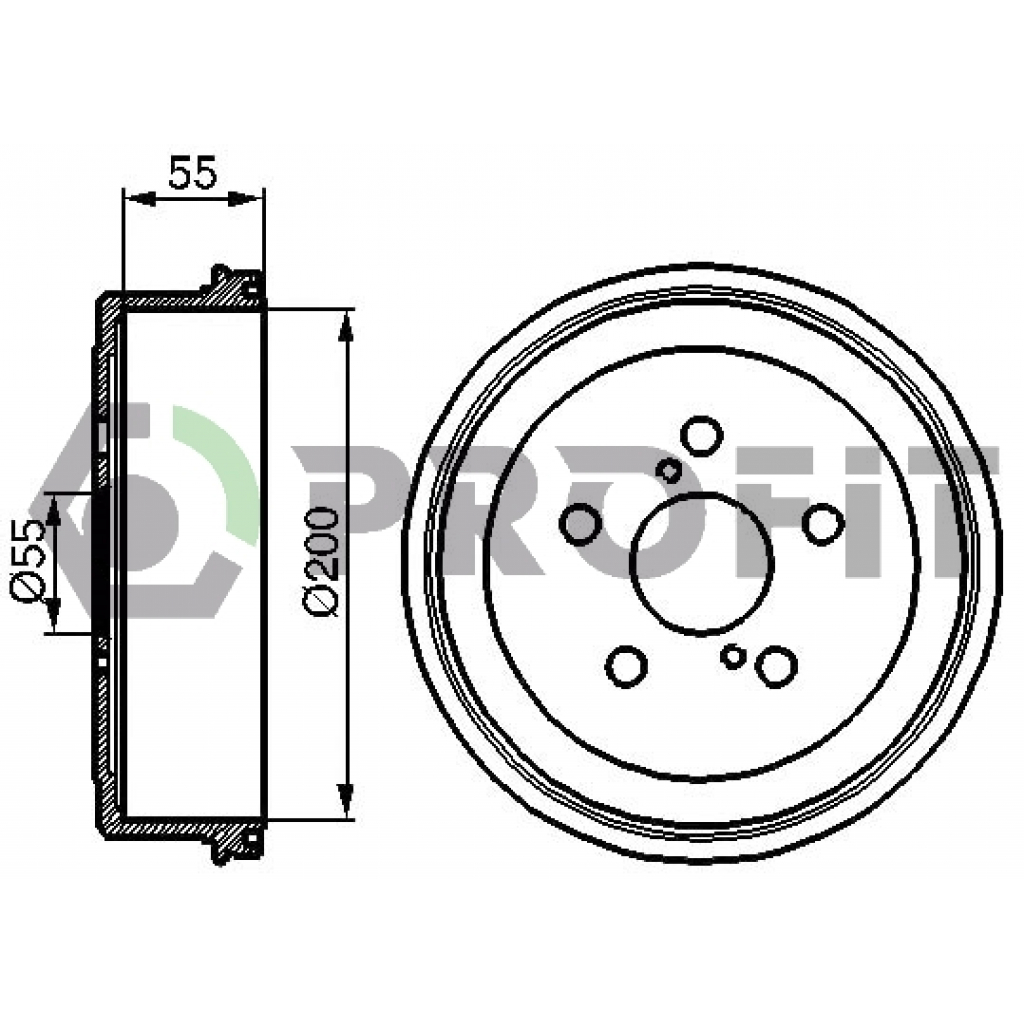 Гальмівний барабан Profit 5020-0085 - изображение 1