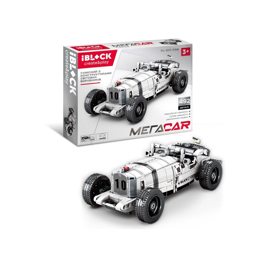 Конструктор iBlock Ретроавтомобіль 492 деталі (PL-921-338) - зображення 1
