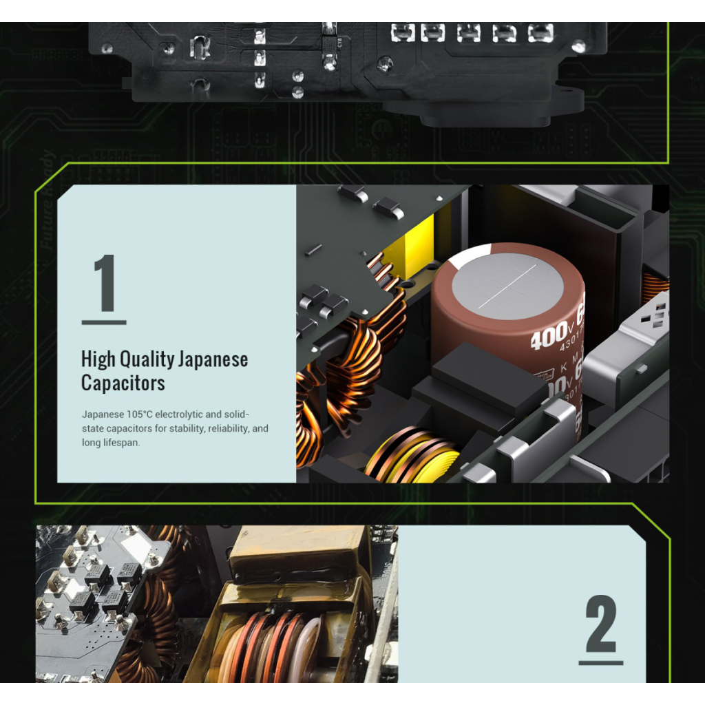 Блок живлення Gamemax 650W (GS 650G WH V25) - picture 12