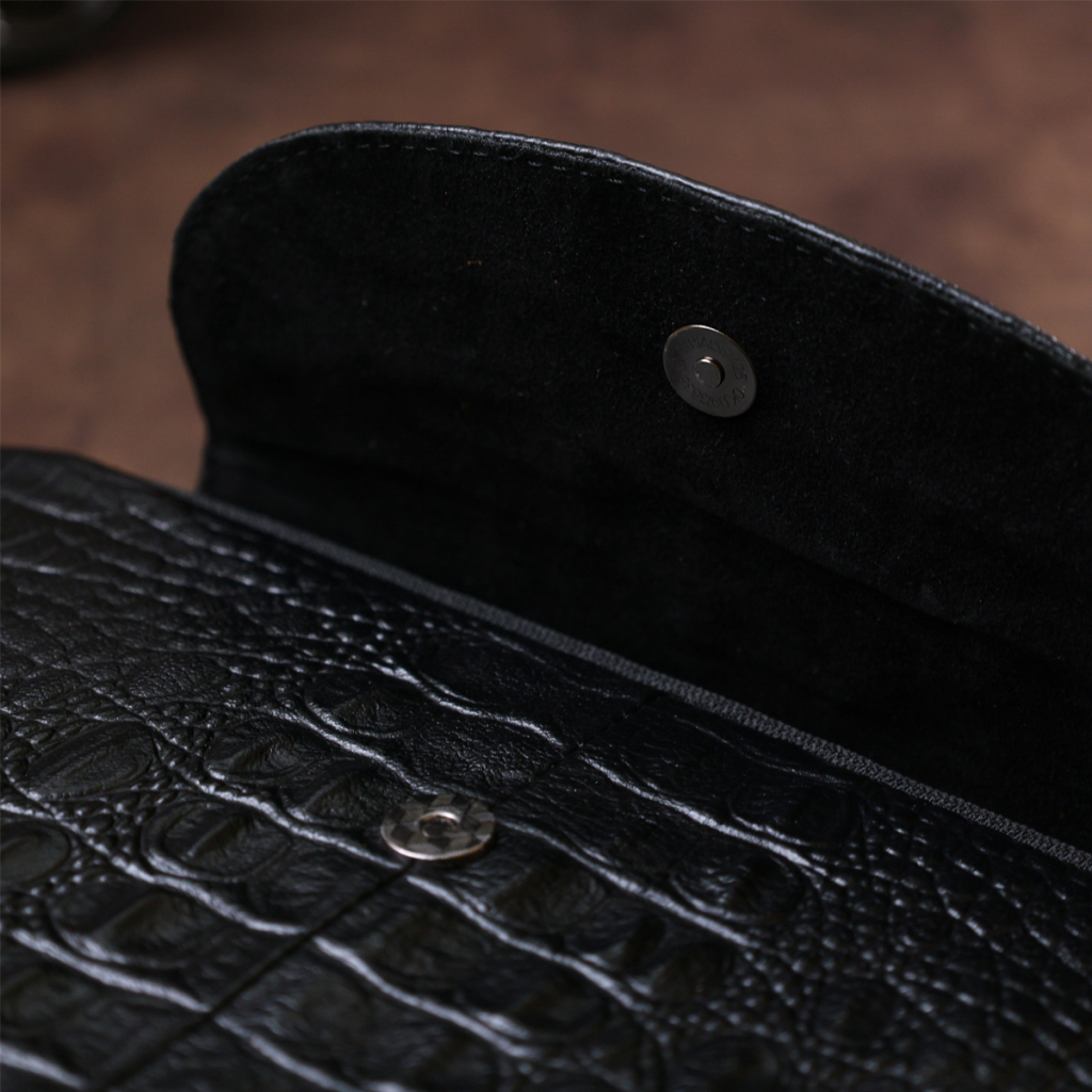 Сумка Vintage З натуральної шкіри через плече Чорна (20489) - зображення 11