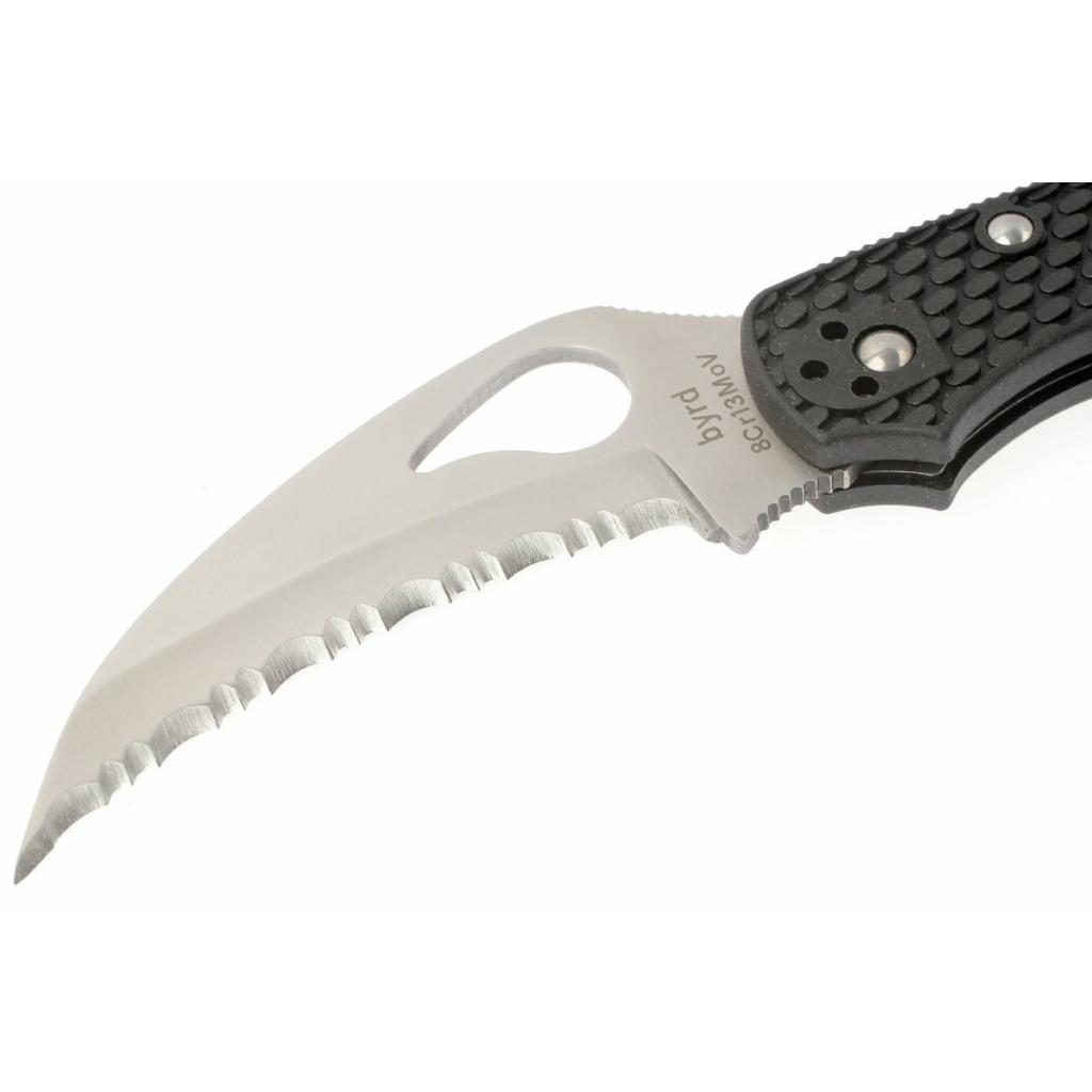 Ніж Spyderco Byrd Hawkbill, серрейтор (BY22SBK) - изображение 2