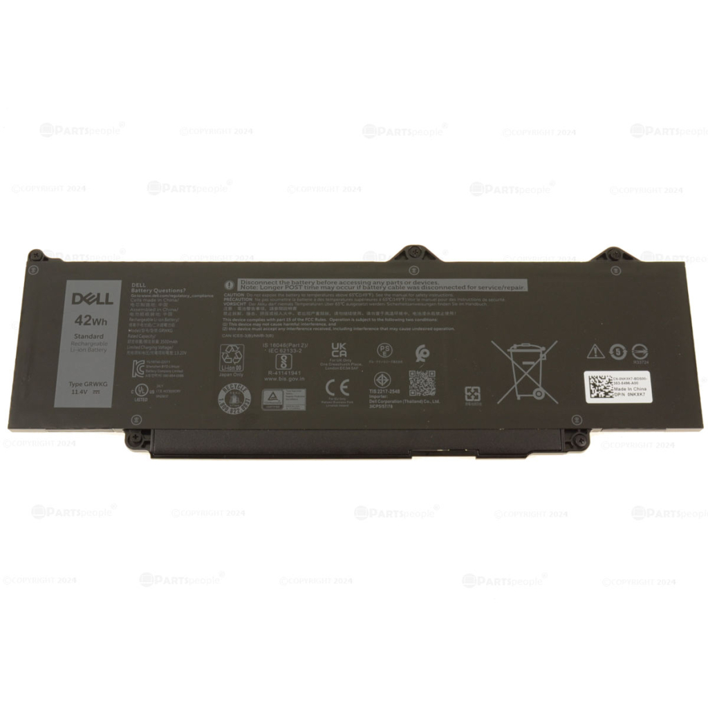 Акумулятор до ноутбука Dell Latitude 5440 GRWKG, 42Wh (3500mAh), 3cell, 11.4V, Li-ion (A71108) - зображення 1