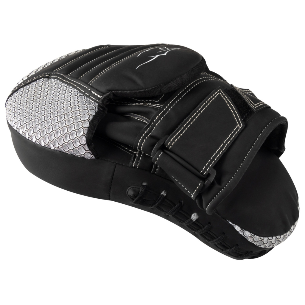 Лапи боксерські PowerPlay 3044 Pro Carbon Ultra Series Чорно-Білі (PP_3044_Bl/White) - зображення 5