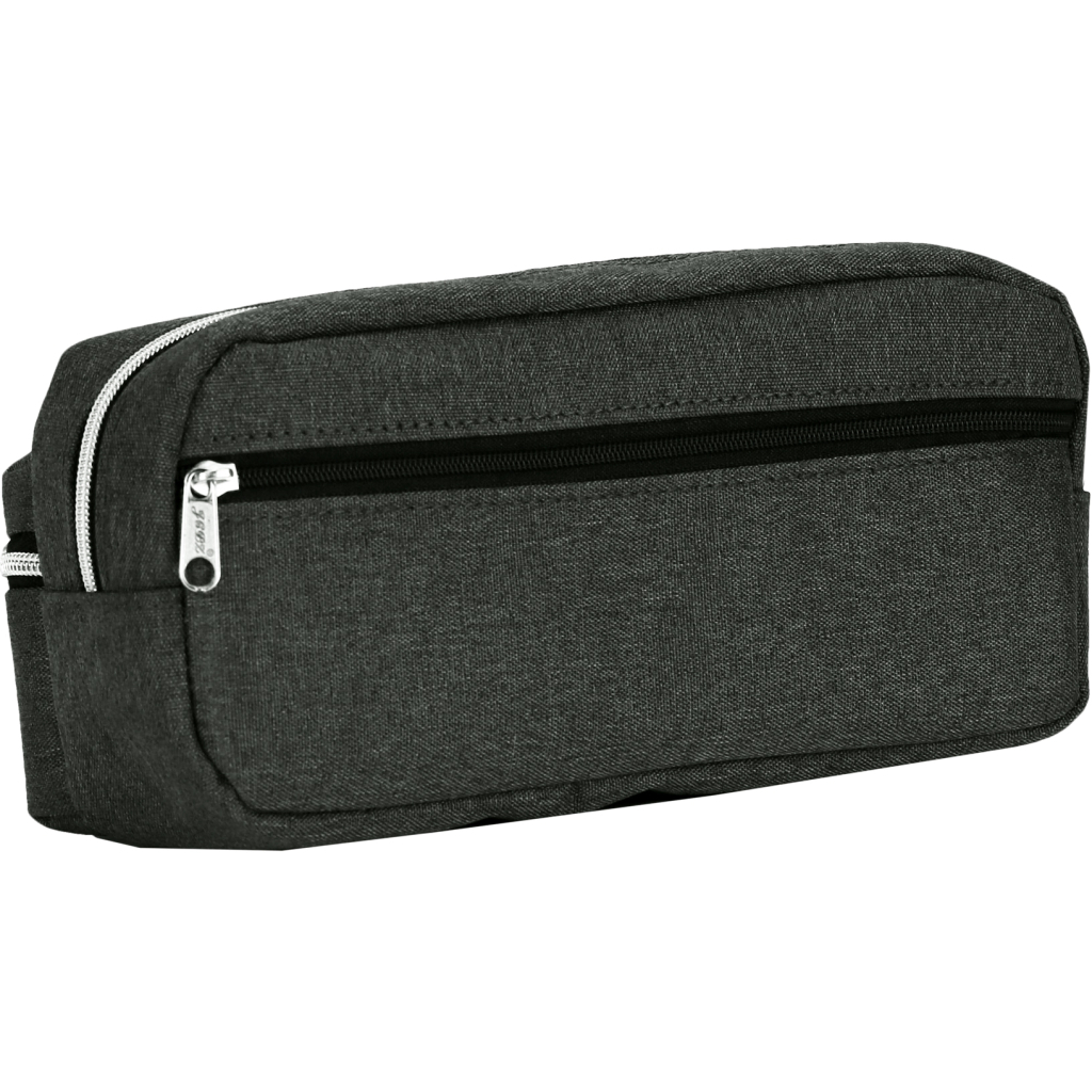 Пенал Cool For School 2 відділення Сірий (J-2606-grey) - зображення 2