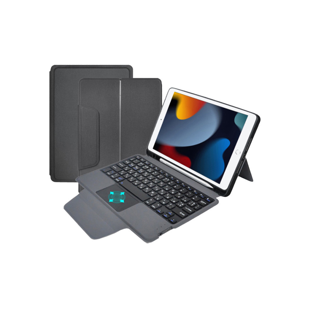 Чохол до планшета AirOn Premium iPad 10.2" 2019/2020/2021 7/8/9th Gen та Air 3 + Keyboard (4822352781112) - зображення 1