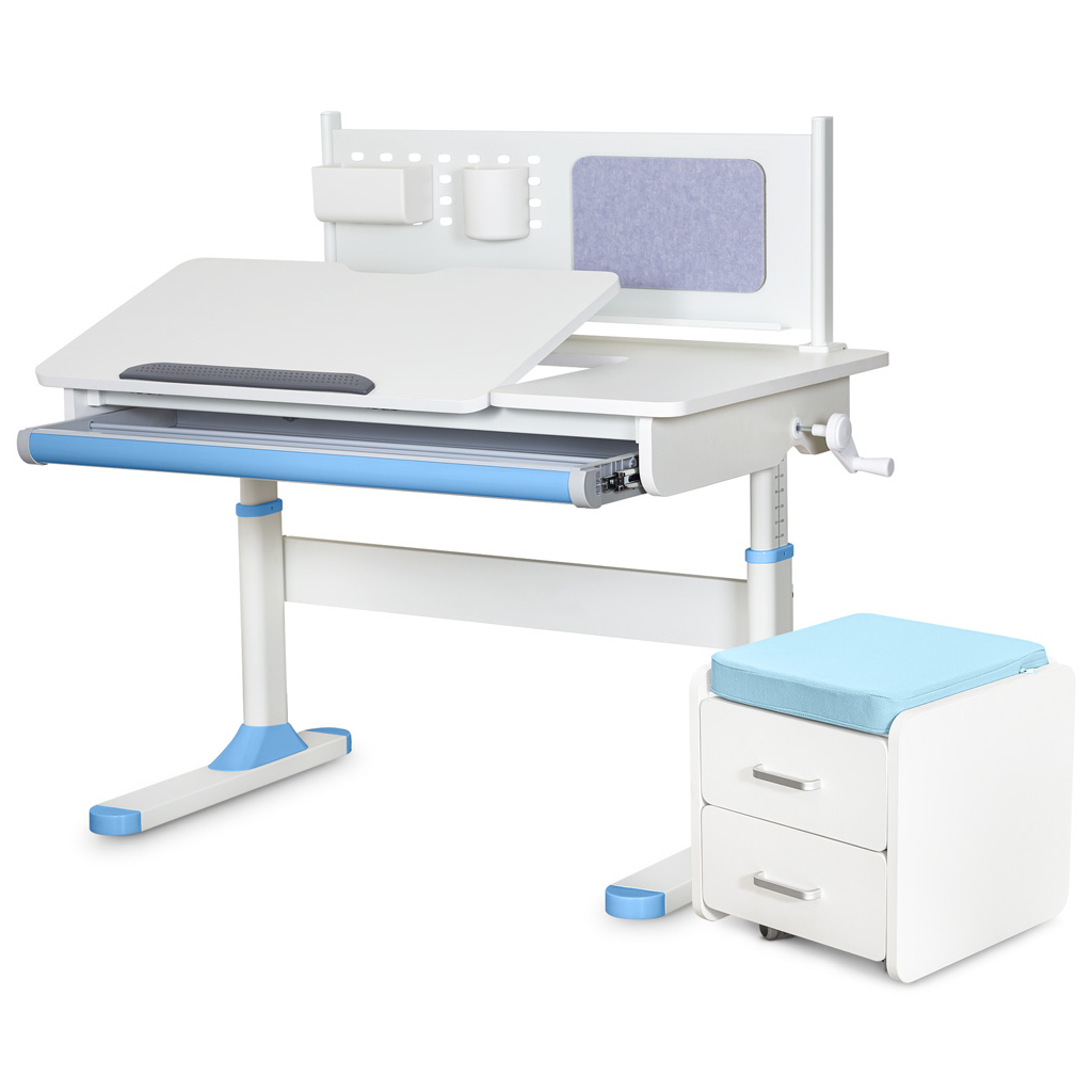 Парта ErgoKids Blue (парта + тумба) (TH-325 + BD C3_ BLUE) - зображення 1