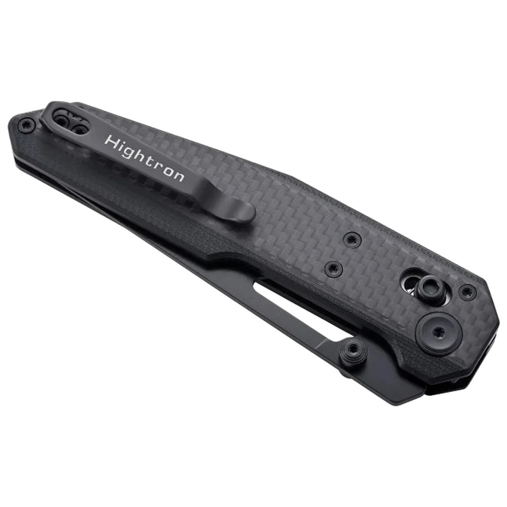 Ніж Hightron Sharplyn, 14C28N, G10 + CF, чорний, чорний клинок (HK01BLK) - зображення 6