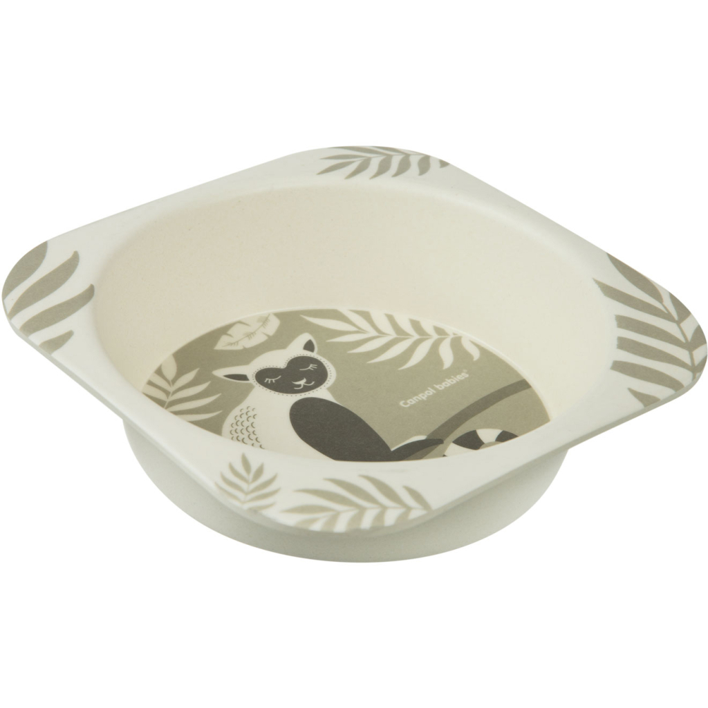 Набір дитячого посуду Canpol babies Lemur бамбуковий 5 предмети (9/214) - зображення 3