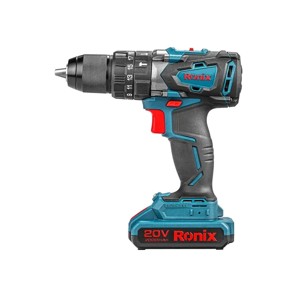 Шуруповерт Ronix ударний акумуляторний 20В, 2Ah х 2 (8905K) - зображення 2