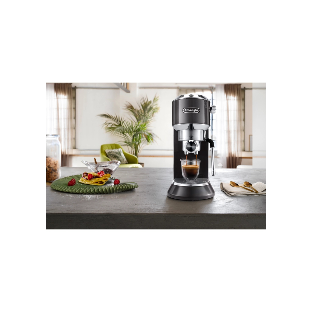 Ріжкова кавоварка еспресо DeLonghi EC 885 GY (Dedica Arte) - зображення 12