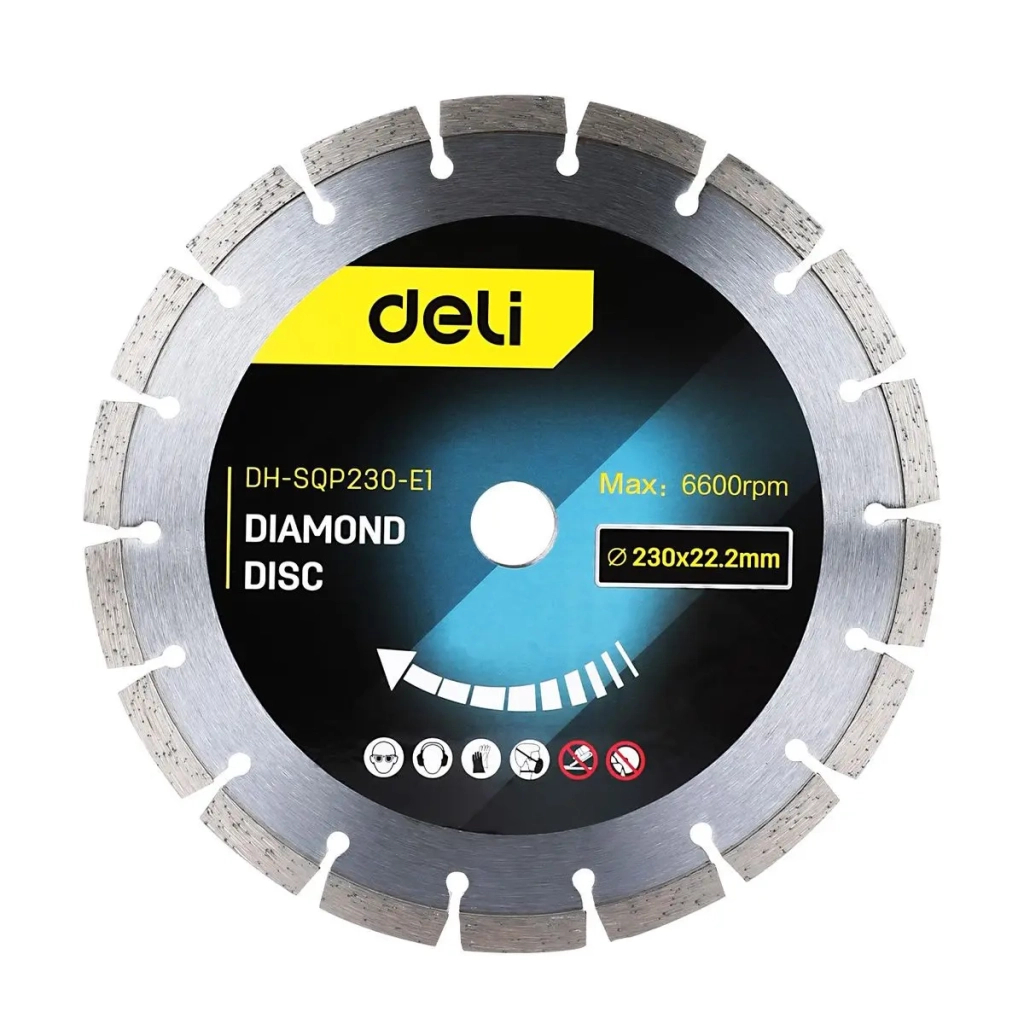 Круг відрізний Deli 230 x 22,2 мм для сухого різу (EDH-SQP230-E1) - зображення 1